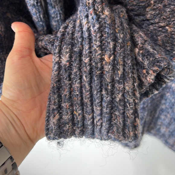 MADEWELL Pleat Shoulder Pullover Wool Blend Sweater Size Medium - Picture 10 of 16